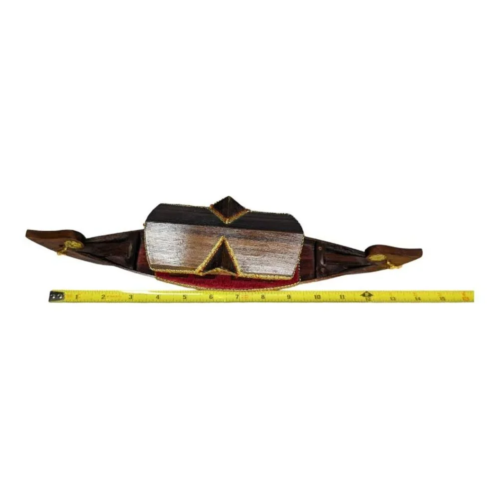 Vintage Wooden Snake Boat